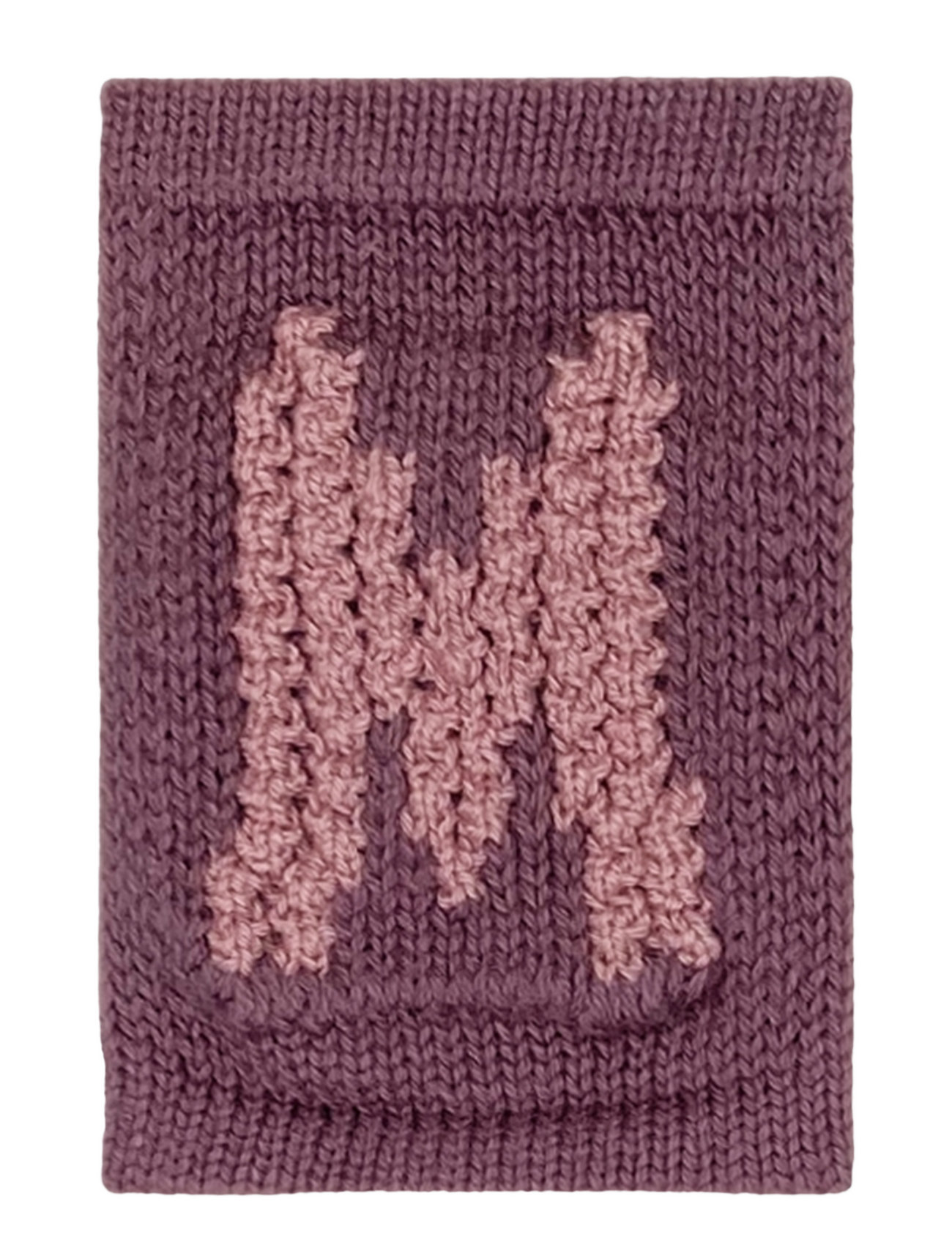 Smallstuff Knitted Letter M, Rose Rosa