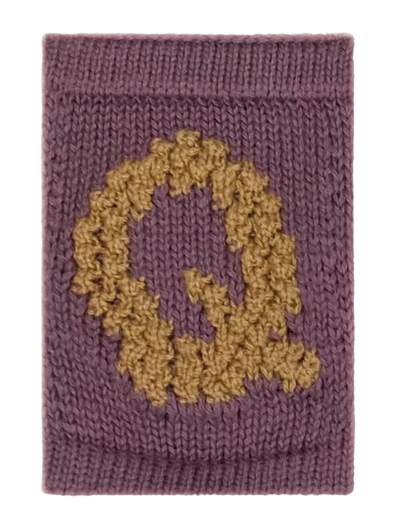 Knitted Letter Q, Rose Home Kids Decor Decoration Accessories-details Purple Smallstuff