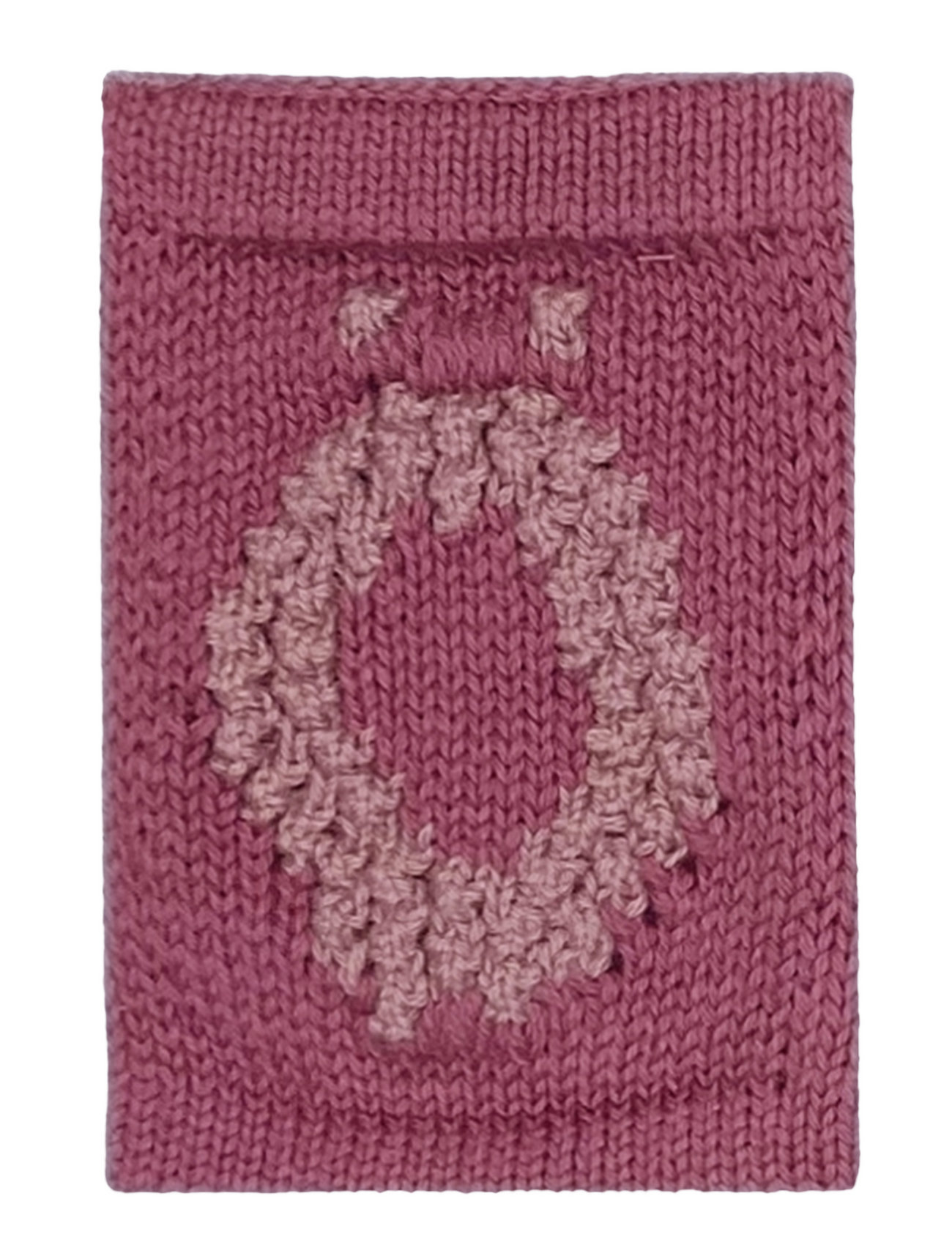 Smallstuff Knitted Letter Ö, Rose Rosa