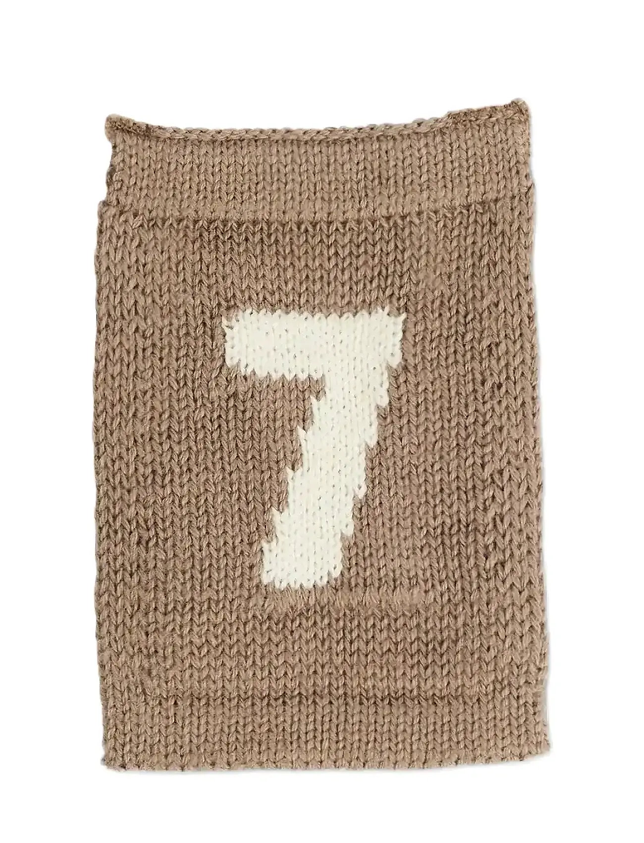 Smallstuff Knitted Flag, 7, Nature, One Size, Beige, Børneindretning > Dekorationstilbehør-Detaljer, Børn