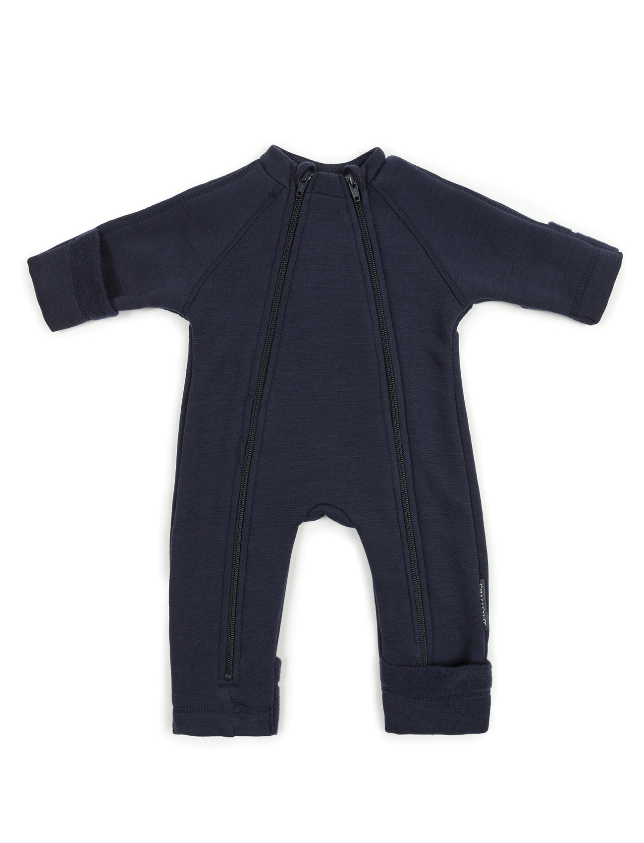 Jumpsuit, Merino Wool W. 2 Zip, Navy Outerwear Fleece Outerwear Fleece Coveralls Navy Smallstuff