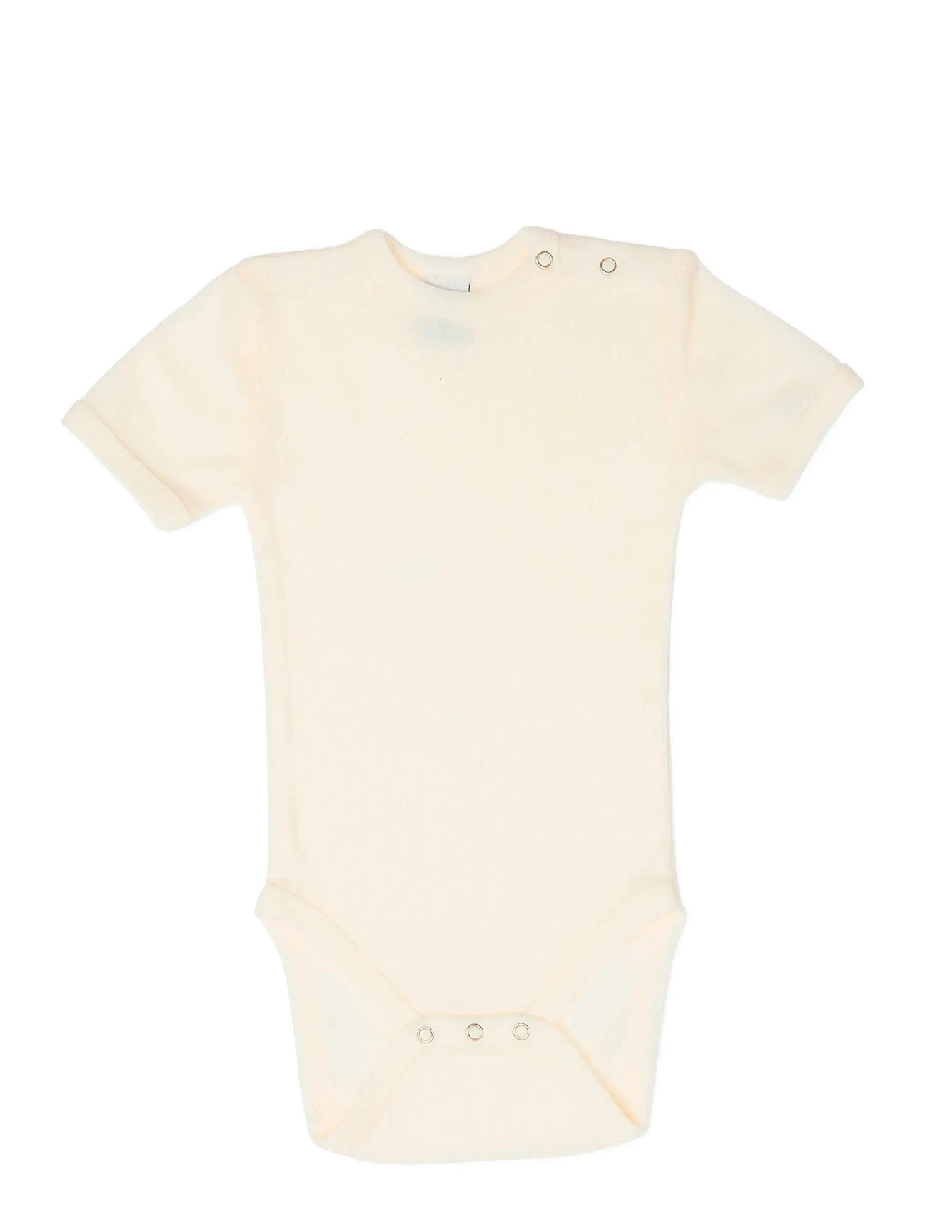 Smallstuff Body Ss, Off. White Melange Drop Needle, Merino Wool, 68, White, Kroppe > Kortærmede, Børn