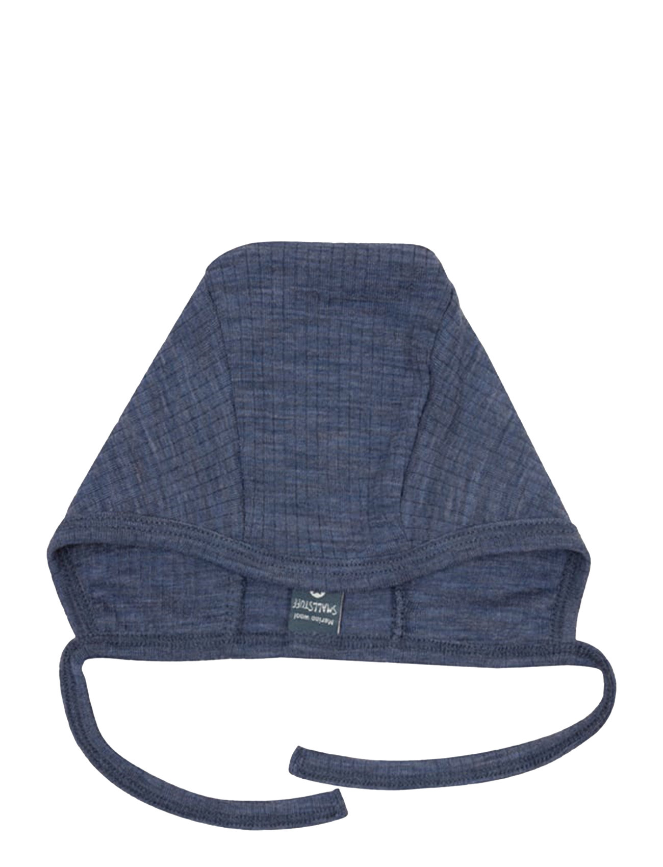 Smallstuff Baby Helmet, Denim Melange Drop Needle, Merino Wool Blå