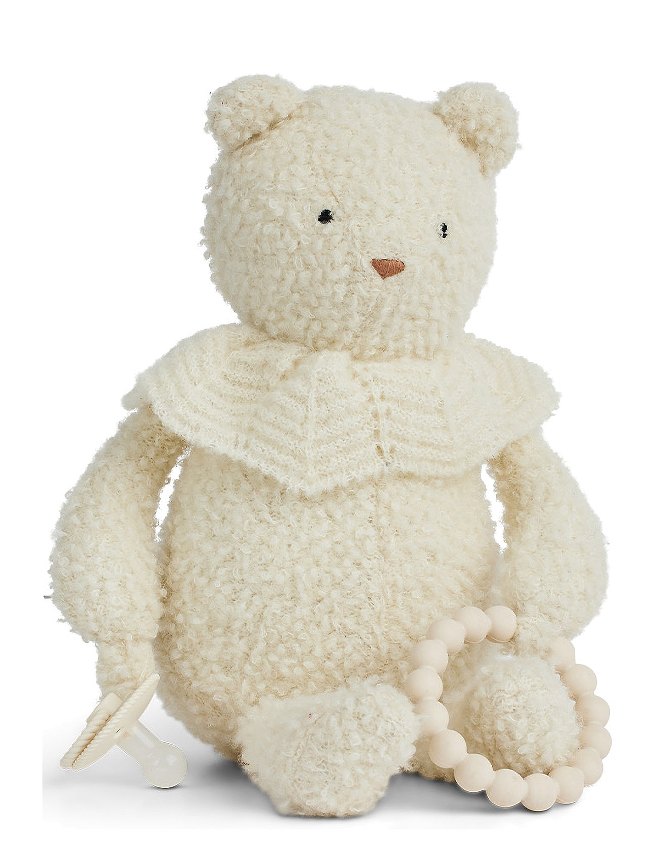 Activity Bear, Bouclé Merino Wool Toys Soft Toys Teddy Bears White Smallstuff