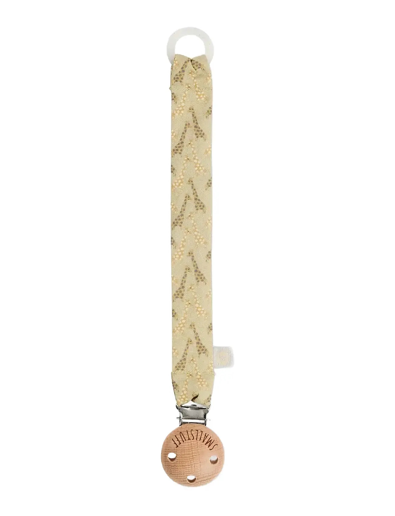 Smallstuff Dummystring, Fabric, Sandy Giraffe, One Size, Beige, Sutter Og Tilbehør > Sutteklemmer, Børn