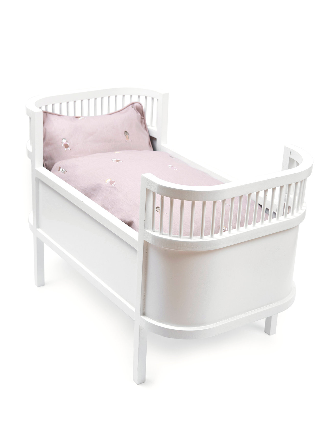 Smallstuff Rosaline Doll Bed, White, 53X 28X 35 cm, White, Dukker Og Tilbehør > Dukkesenge, Børn