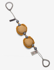 Smallstuff - Stroller chain, knittet, Soft curry lion - stroller accessories - hazel - 2