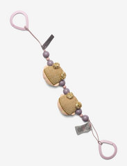 Smallstuff - Stroller chain, knittet, Soft rose ballerina - stroller accessories - soft rose - 2