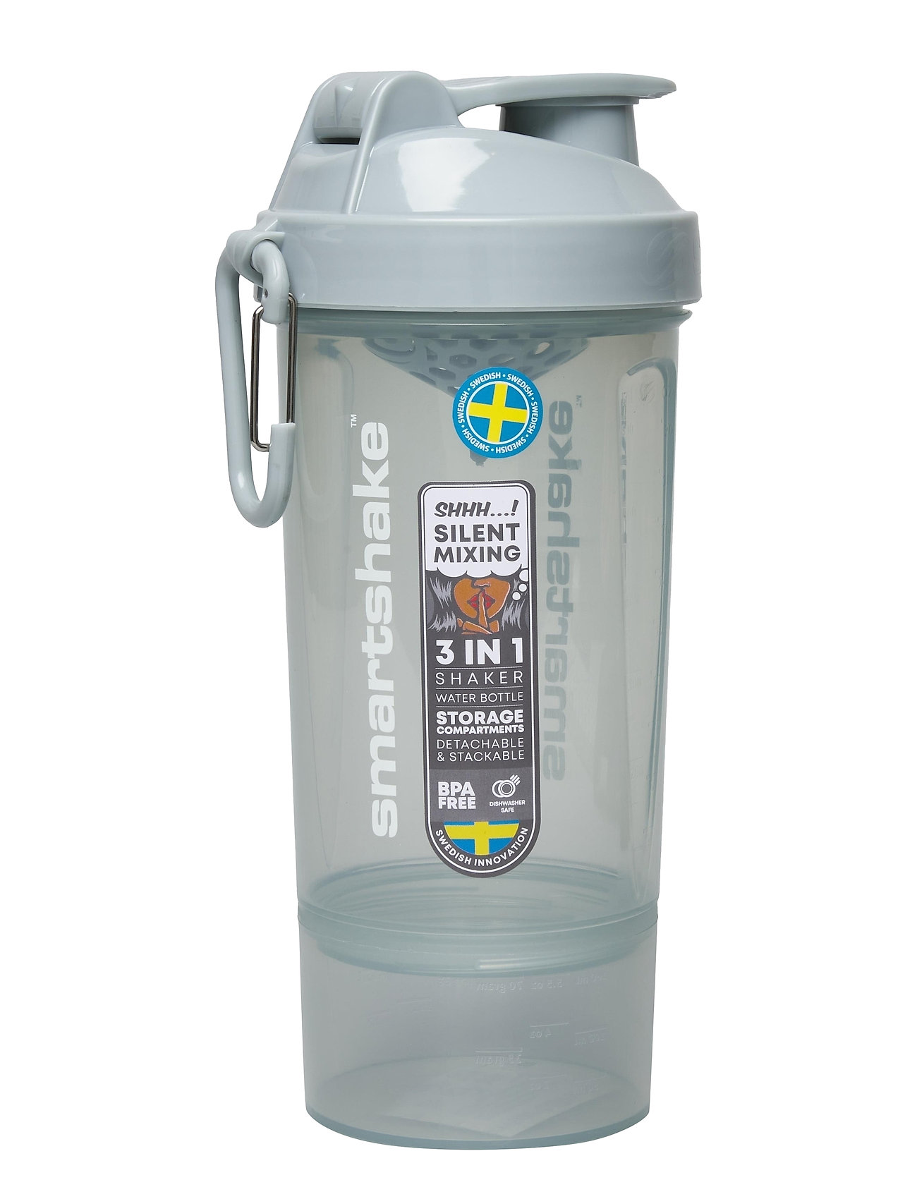 Smatshake Original2go Accessories Water Bottles Harmaa Smartshake