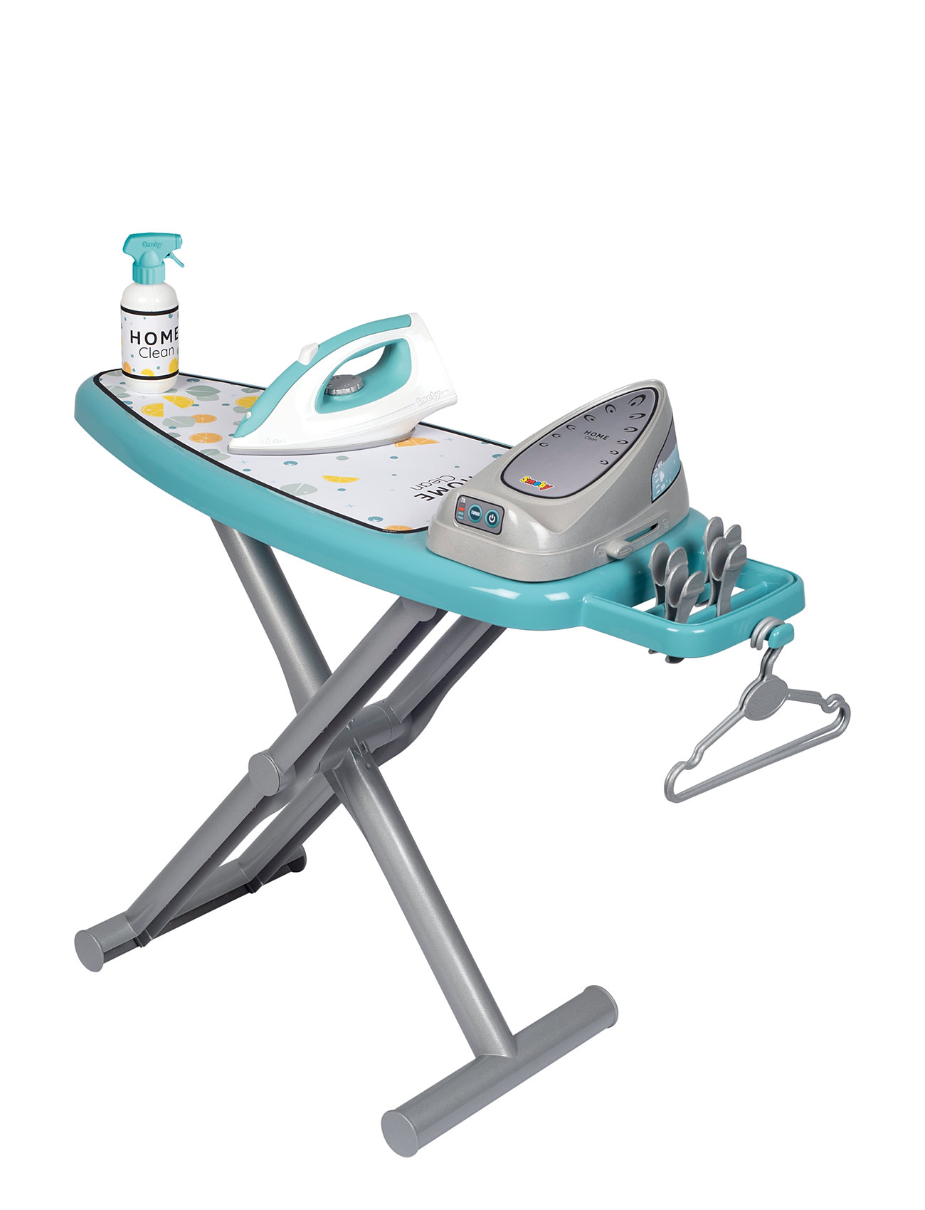 Smoby "Ironing Board + Steam Iron Toys Role Play Cleaning Blue Smoby"