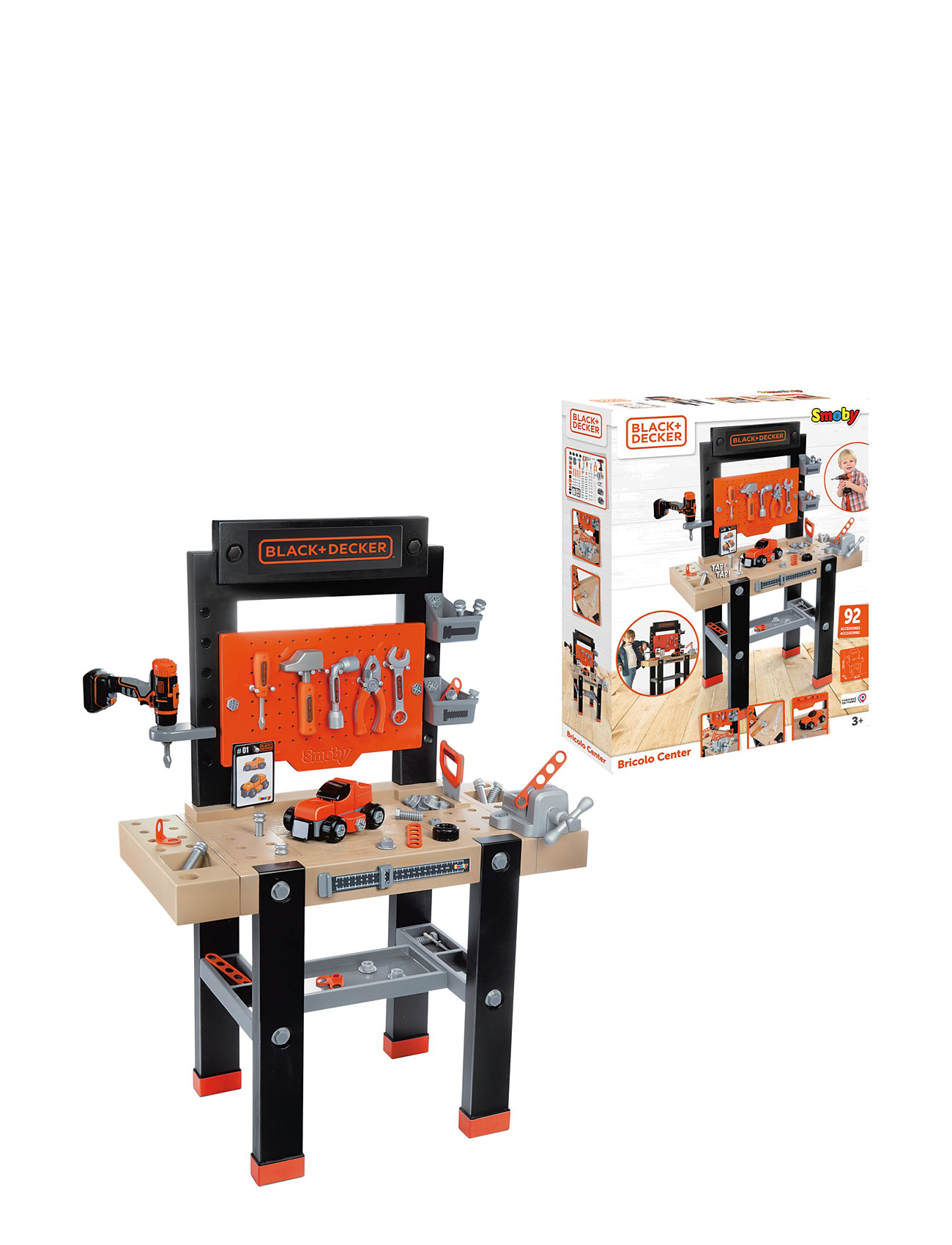 Smoby Black+Decker Bricolo Center Verktygsbänk Toys Role Play Toy Tools Multi/patterned Smoby