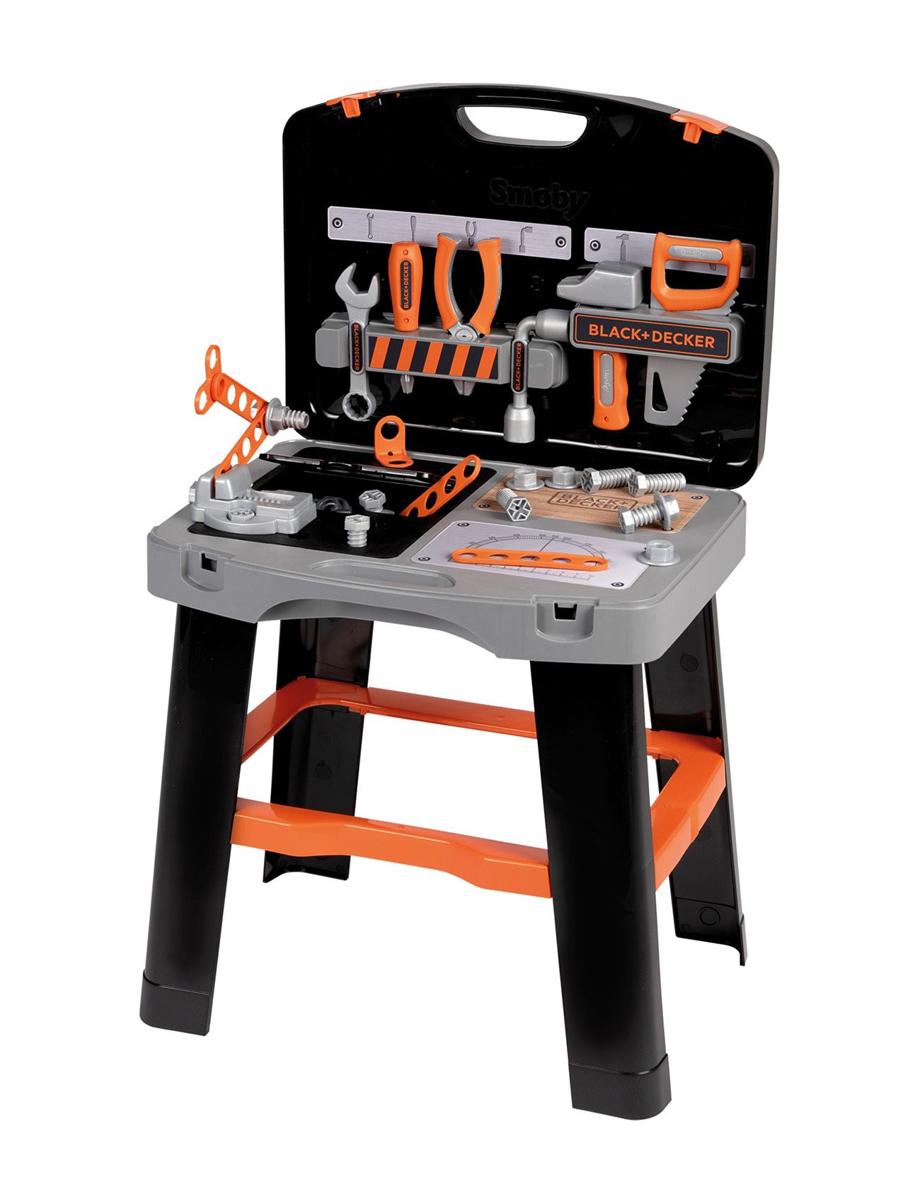 Smoby Black + Decker Bricolo Smart Verktygsbänk Toys Role Play Toy Tools Black Smoby