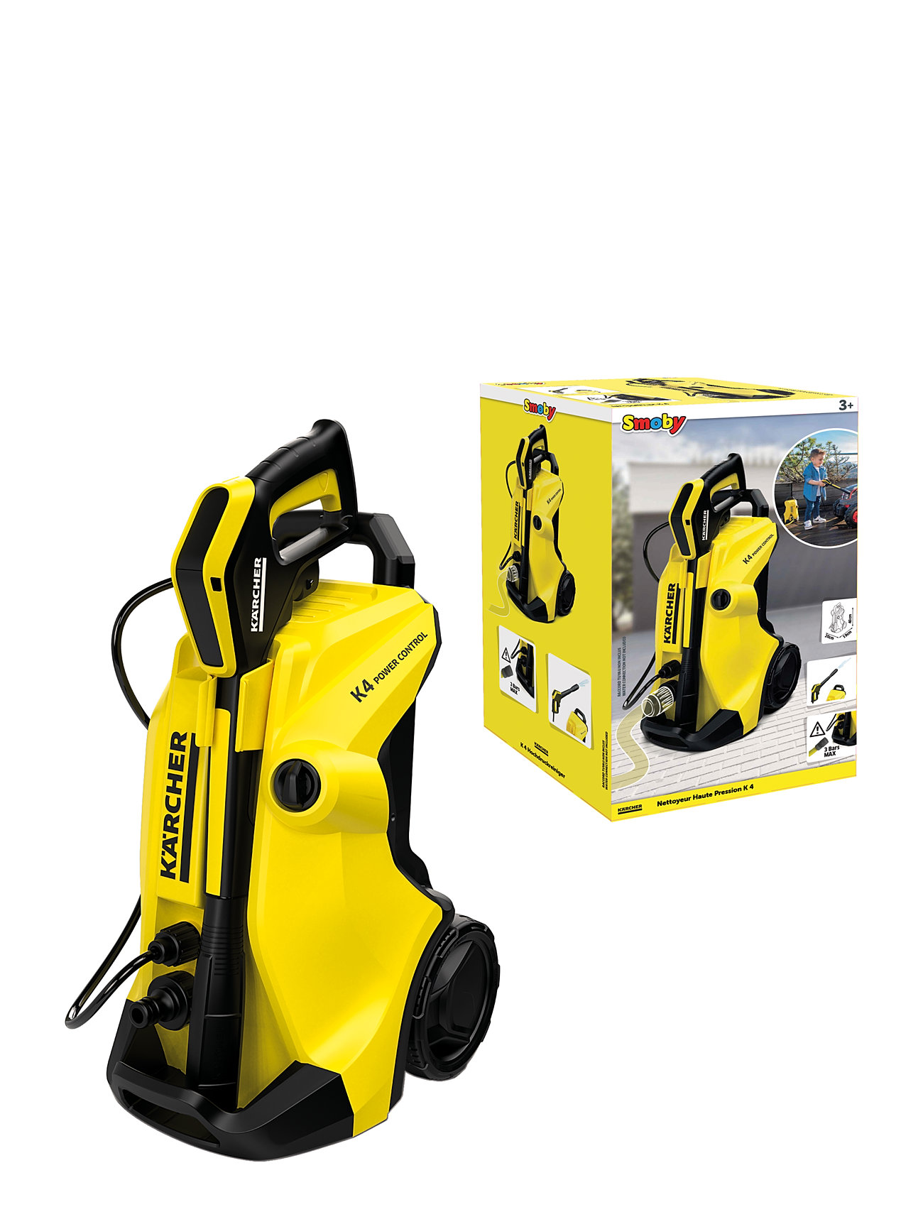 Smoby Kärcher K4 High Pressure Washer Toys Role Play Toy Tools Yellow Smoby