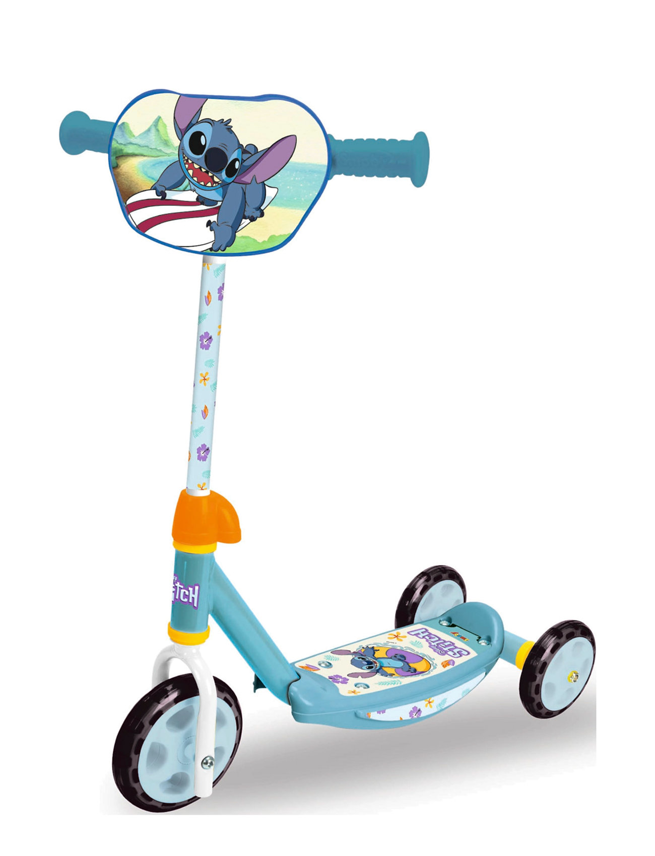 Smoby Disney Stitch Sparkcykel, Trehjuling Toys Outdoor Toys Kick Bikes Multi/patterned Smoby