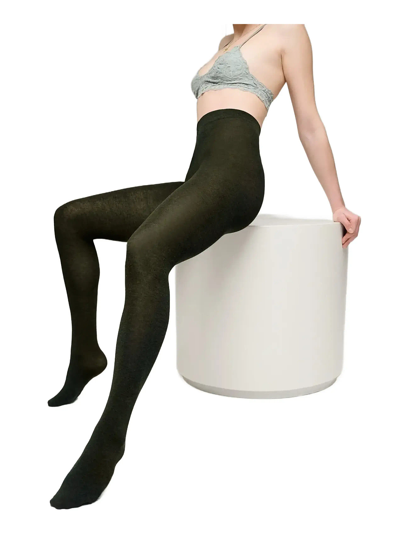 SNEAKY FOX Love You Strumpfhose Grün - One Size - Damen