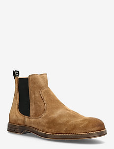 Risty Suede Shoe - chelsea boots - tobacco
