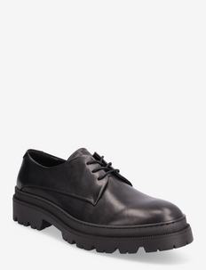 Tokyo Leather Shoe - laced shoes - black