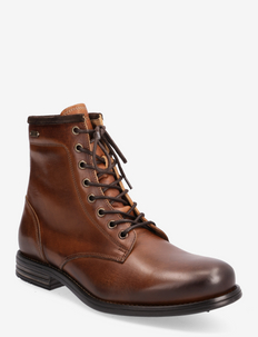 Nicco Leather Shoe - støvler med snøring - cognac