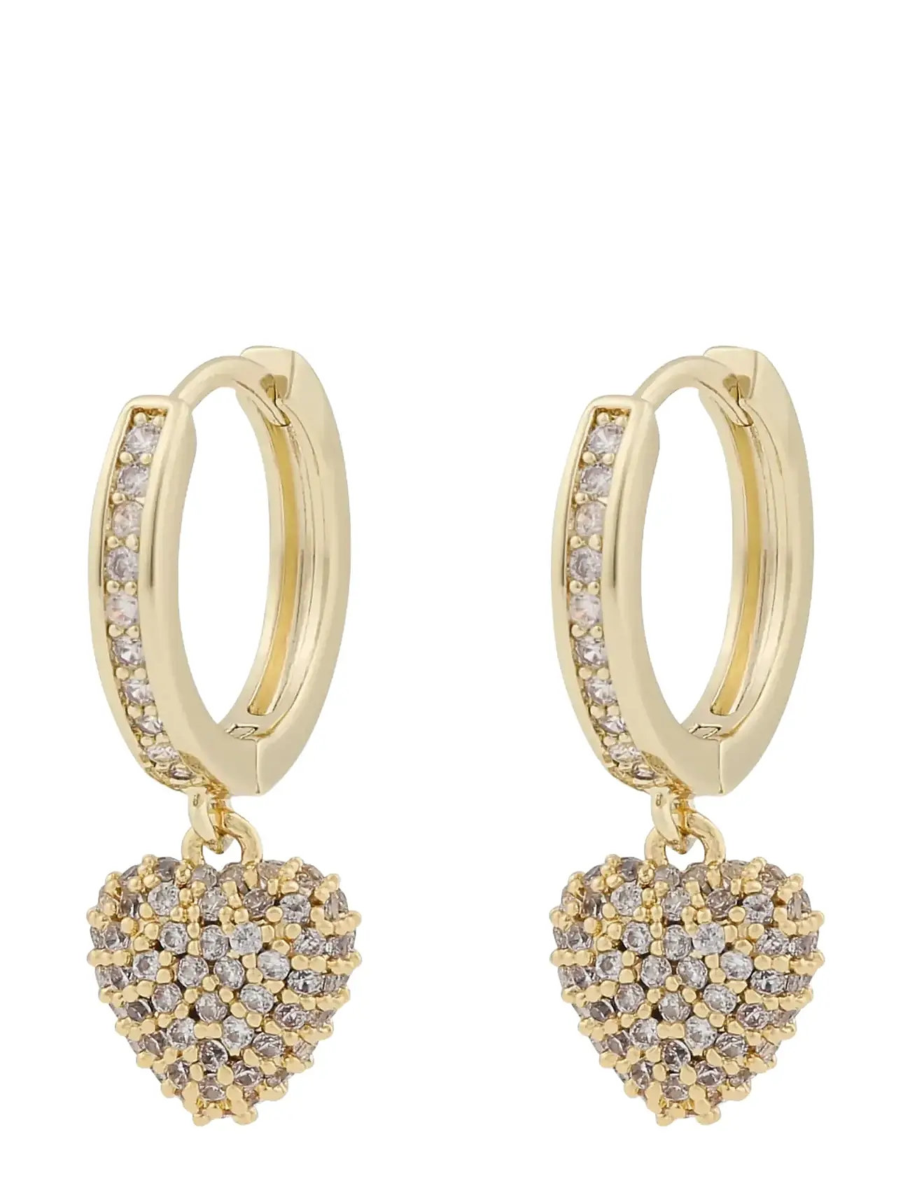 SNÖ OF SWEDEN Stina Heart Ring Anhänger Ear G/Clear - Onesize Gold - One Size - Damen