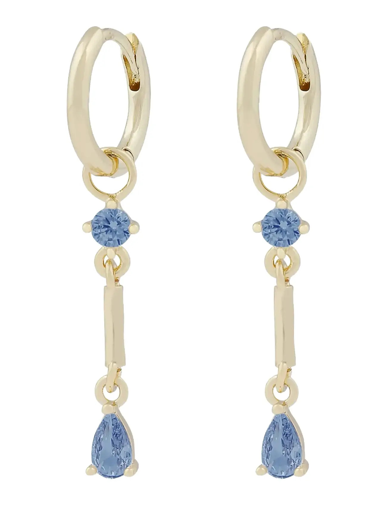 SNÖ OF SWEDEN Seine Ring Anhänger Ear G/hell Blau - Onesize Gold - One Size - Damen