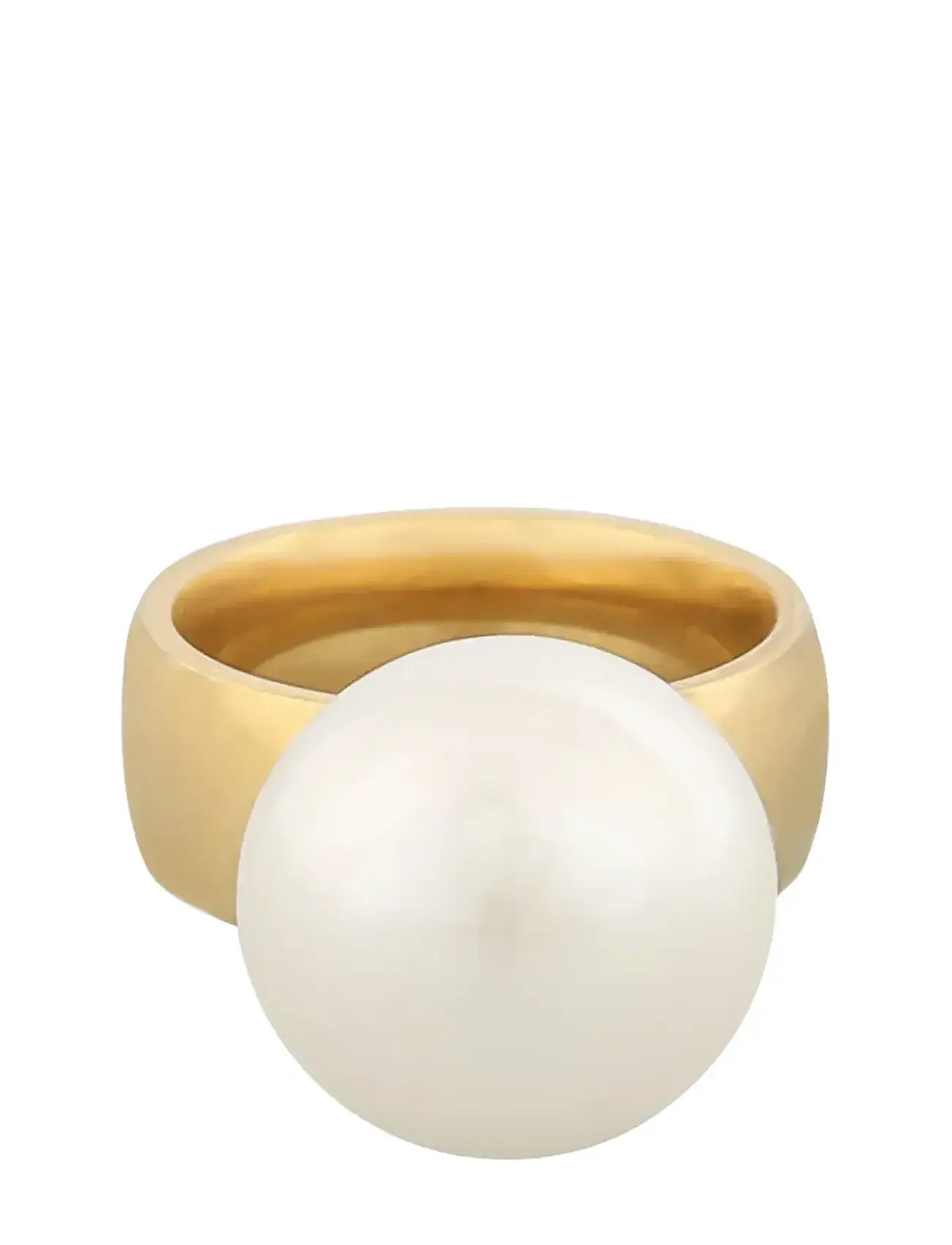 SNÖ OF SWEDEN Rio Big Pearl Ring G/Weiß - M Gold - M - Damen