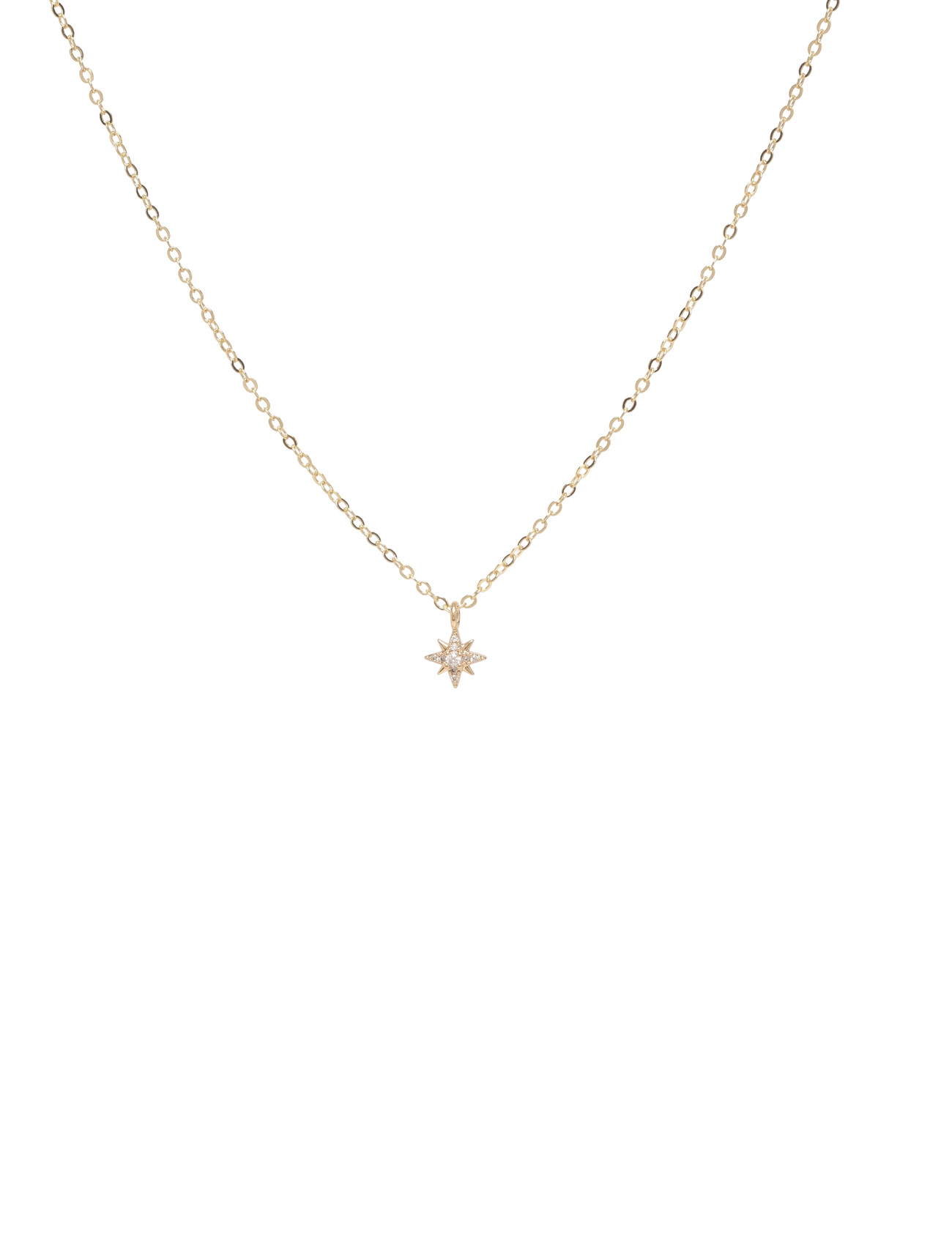 SNÖ OF SWEDEN Stellaris Anhänger Neck 42 G/Clear - 42 Cm Gold - One Size 42 Cm - Damen