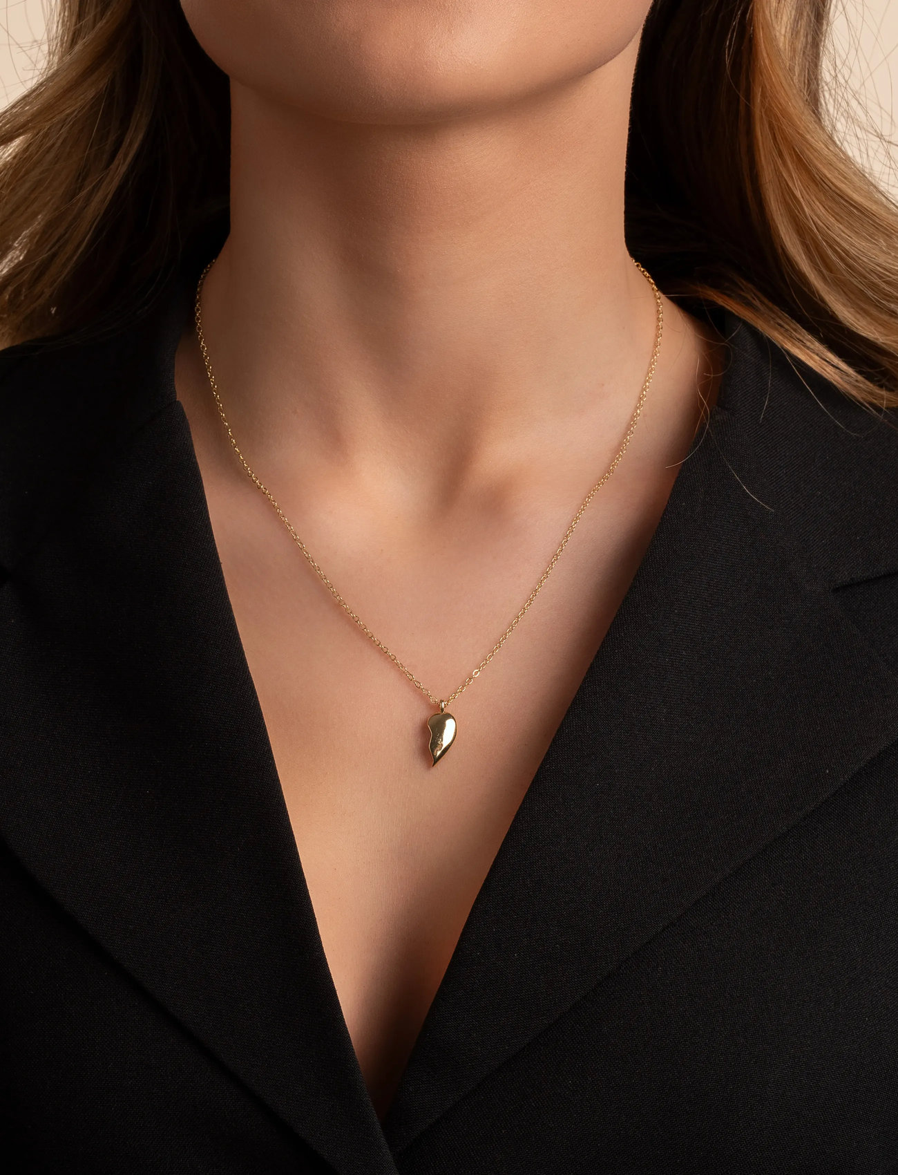 SNÖ of Sweden Lovely Share Neck 42, One Size, Gold, Halskæder > Kædehalskæder, Dame