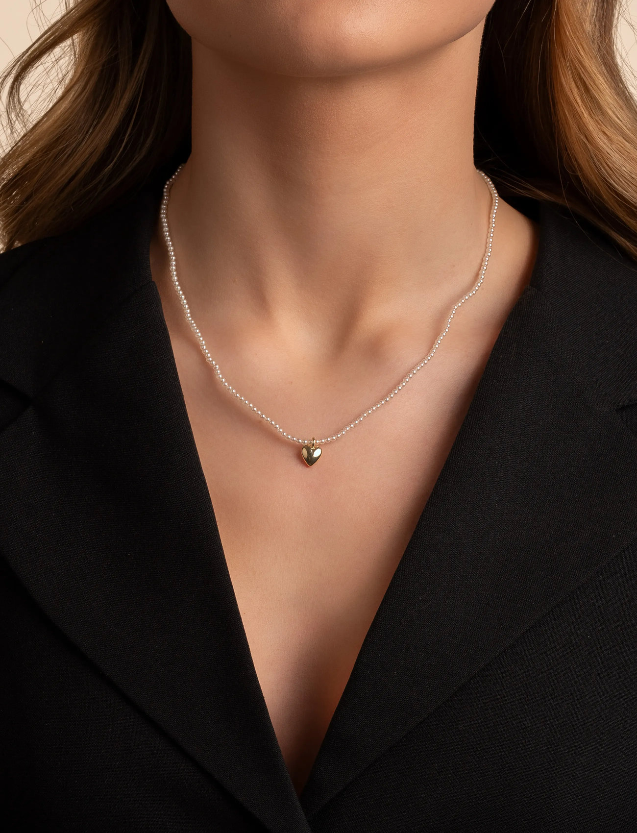 SNÖ of Sweden Lovely Pendant Pearl Neck 42, 42 cm, White, Halskæder > Smukke Halskæder, Dame