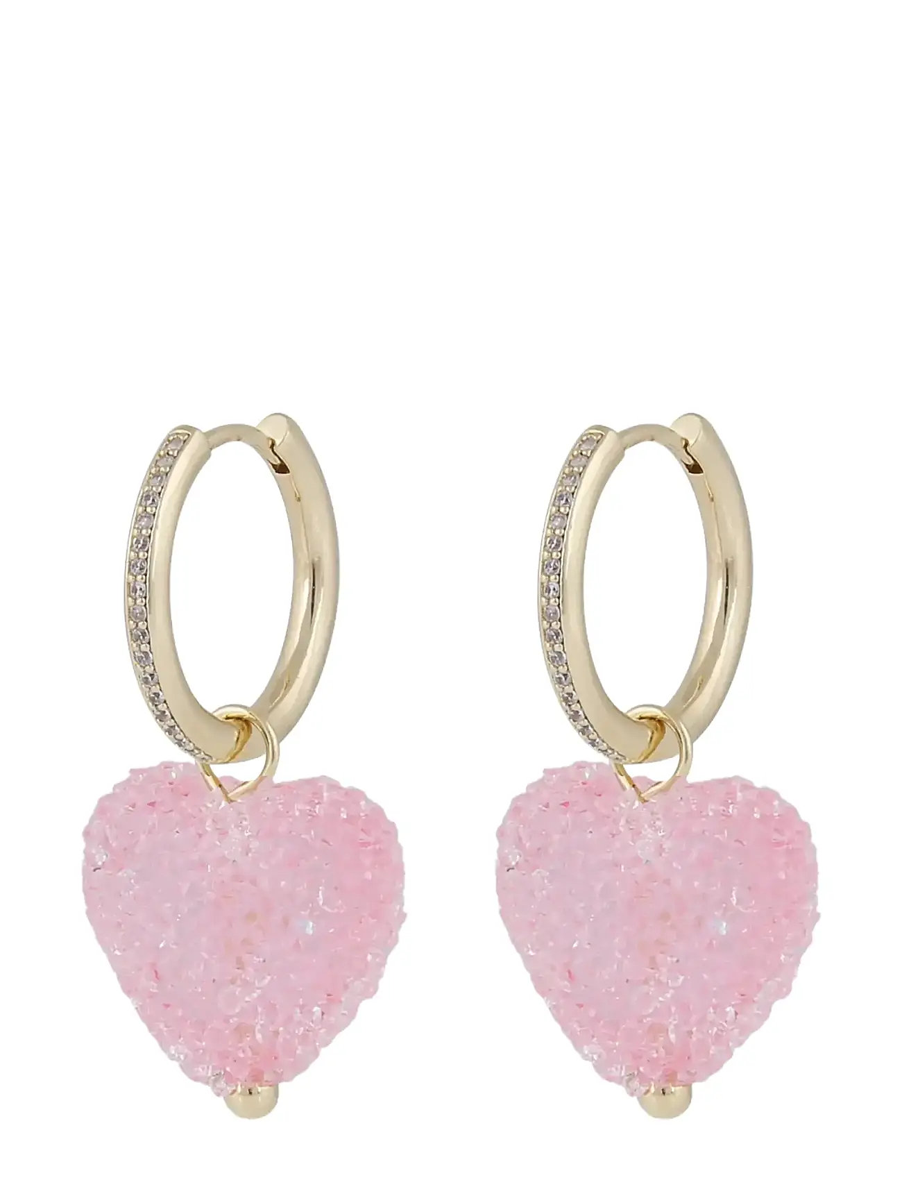 SNÖ OF SWEDEN Sugar Hearts Anhänger Ear G/Pink - Onesize Pink - One Size - Damen