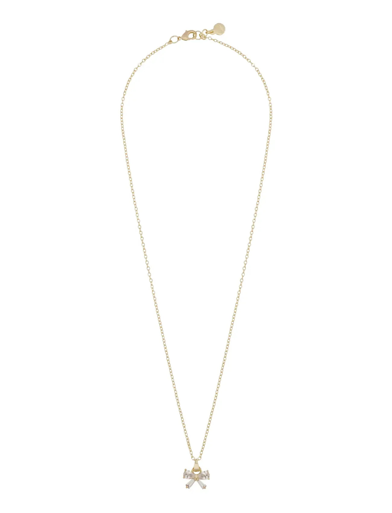 SNÖ OF SWEDEN Eira Bow Anhänger Neck 45 G/Clear - 45 Cm Gold - 45 CM - Damen