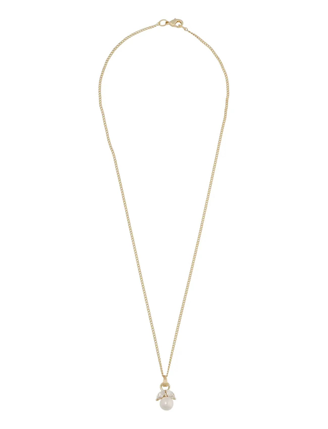 SNÖ OF SWEDEN Eira Pearl Anhänger Neck 50 G/Weiß - 50 Cm Gold - 50 CM - Damen