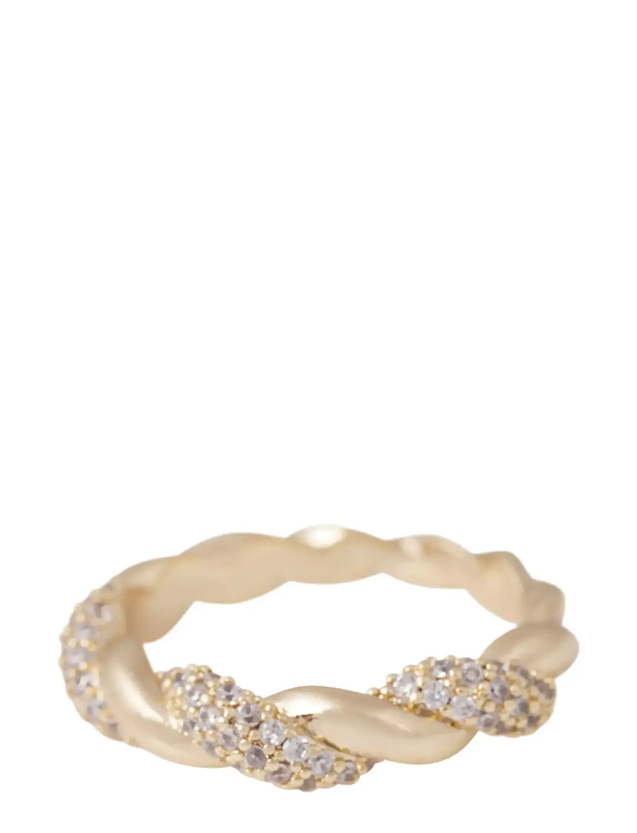 SNÖ OF SWEDEN Twist Ring G/Clear - M Gold - M - Damen