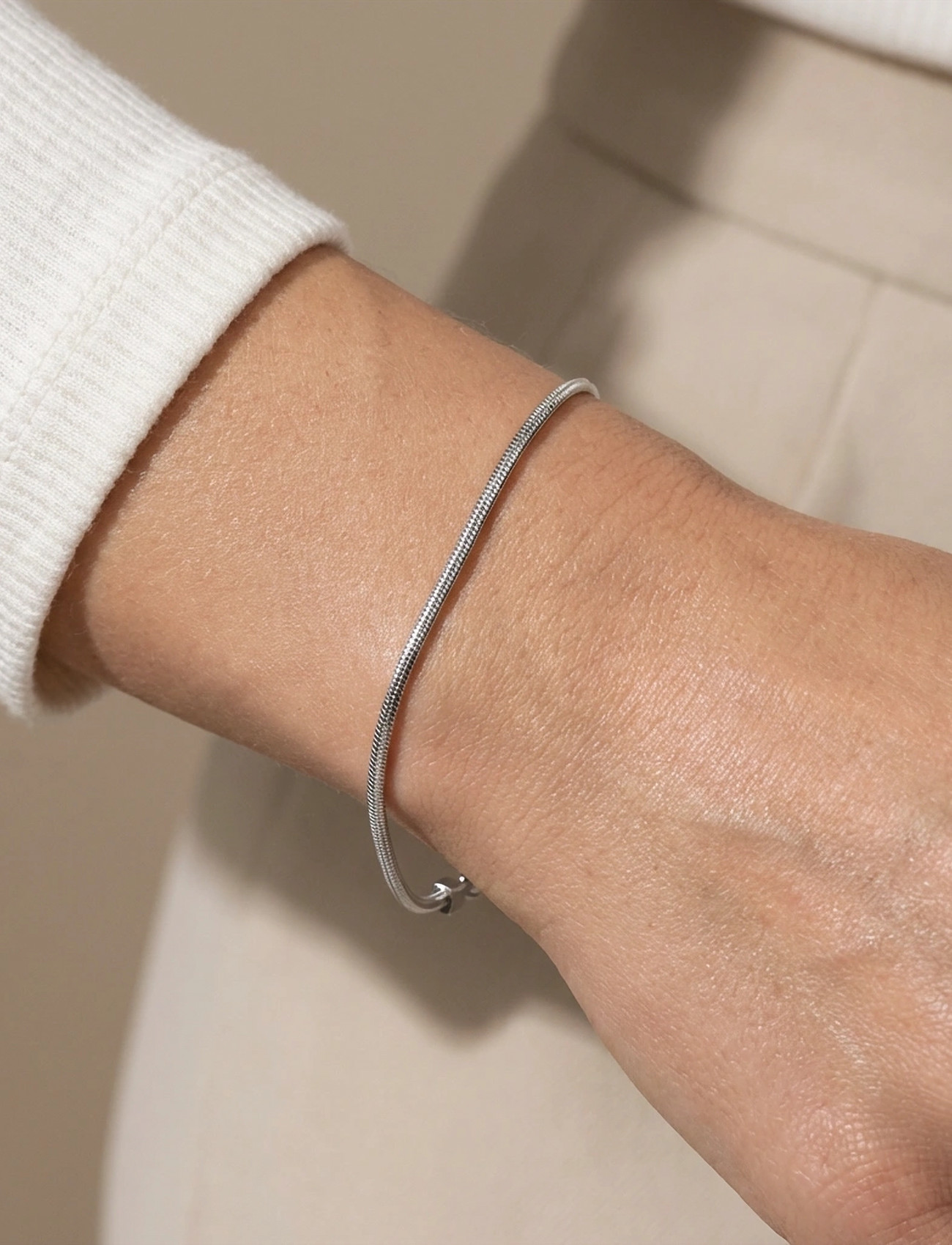 SNÖ of Sweden Chase Charlize Brace, One Size, Silver, Armbånd > Kædearmbånd, Dame