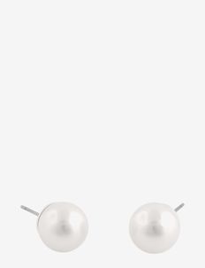 Laney pearl ear 8mm - pärlörhängen - white
