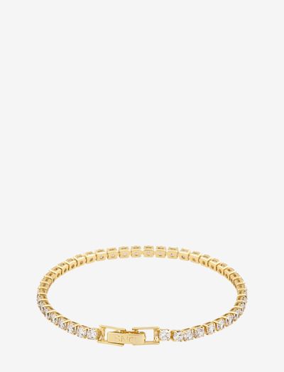 Siri stone brace - chain bracelets - g/clear
