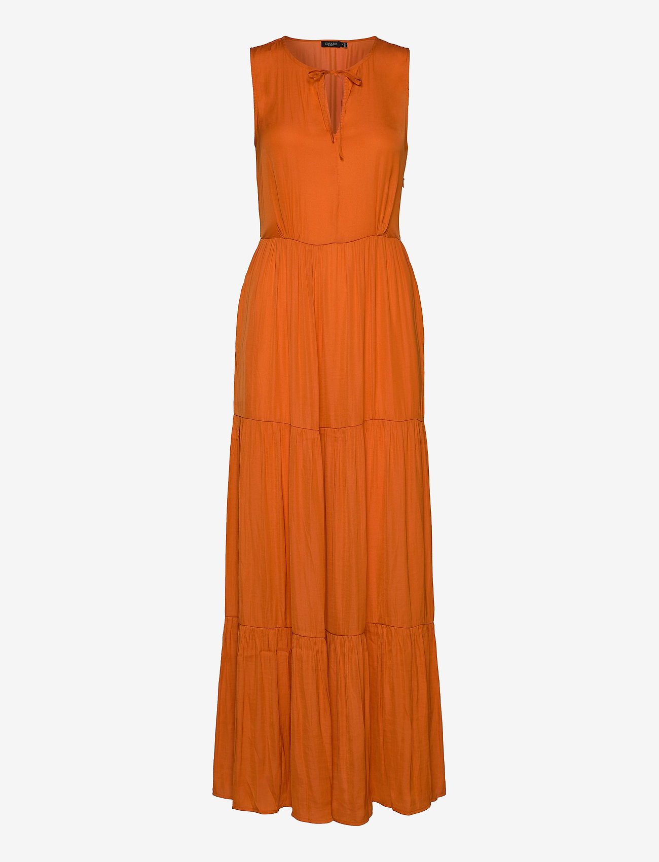 burnt orange maxi dress