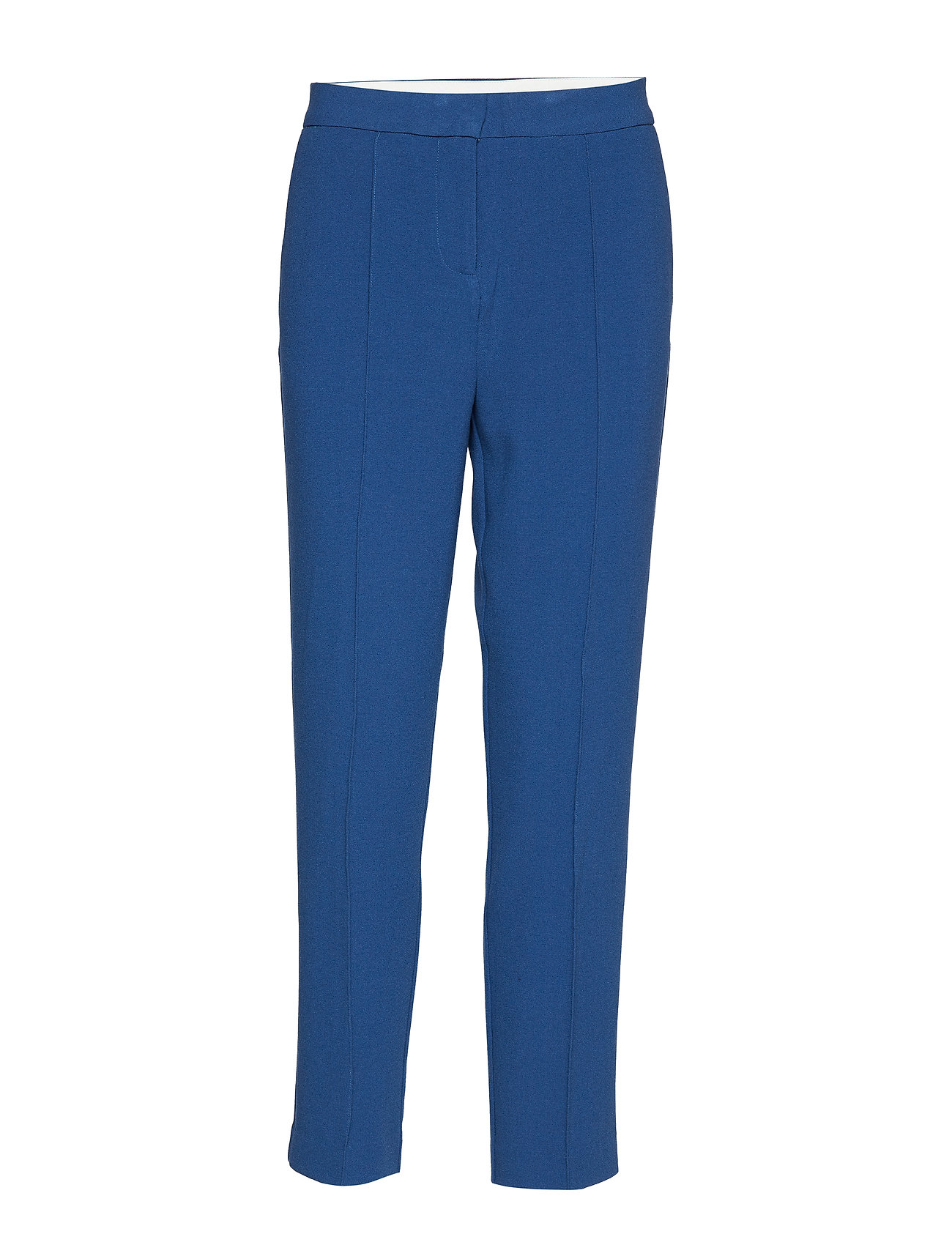 Soaked in Luxury Sl Hayley Pants Byxa Med Raka Ben Blå In [Color: ESTATE BLUE ][Sex: Women ][Sizes: XS,S,M ]