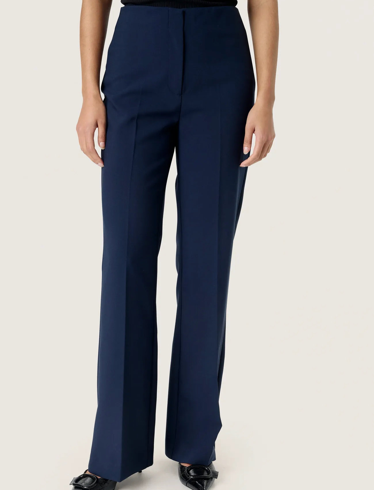 Soaked in Luxury Slcorinne Pants, XS, Navy, Bukser > Lige Ben, Dame