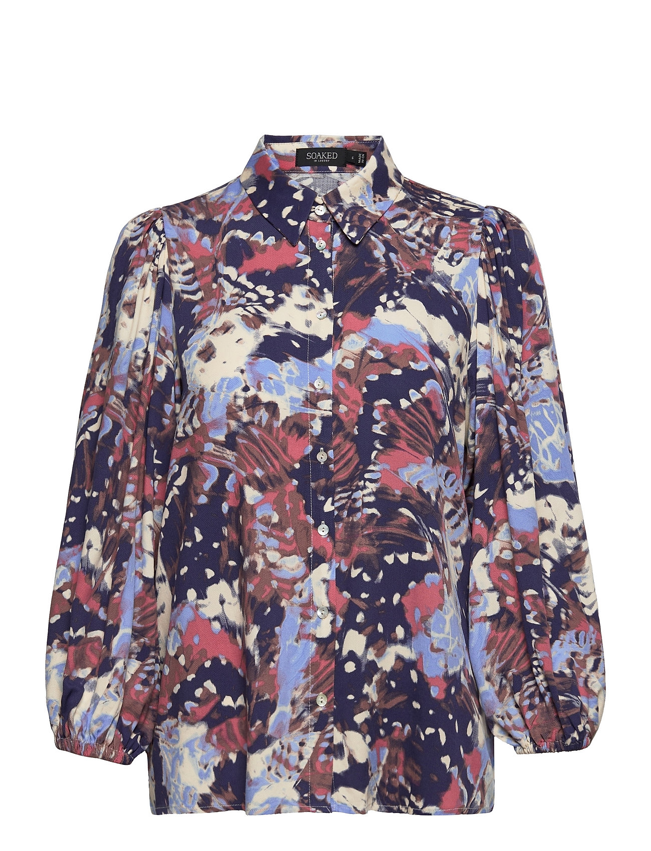 Slmayana Stefani Shirt Tops Shirts Long-sleeved Multi/patterned Soaked In Luxury