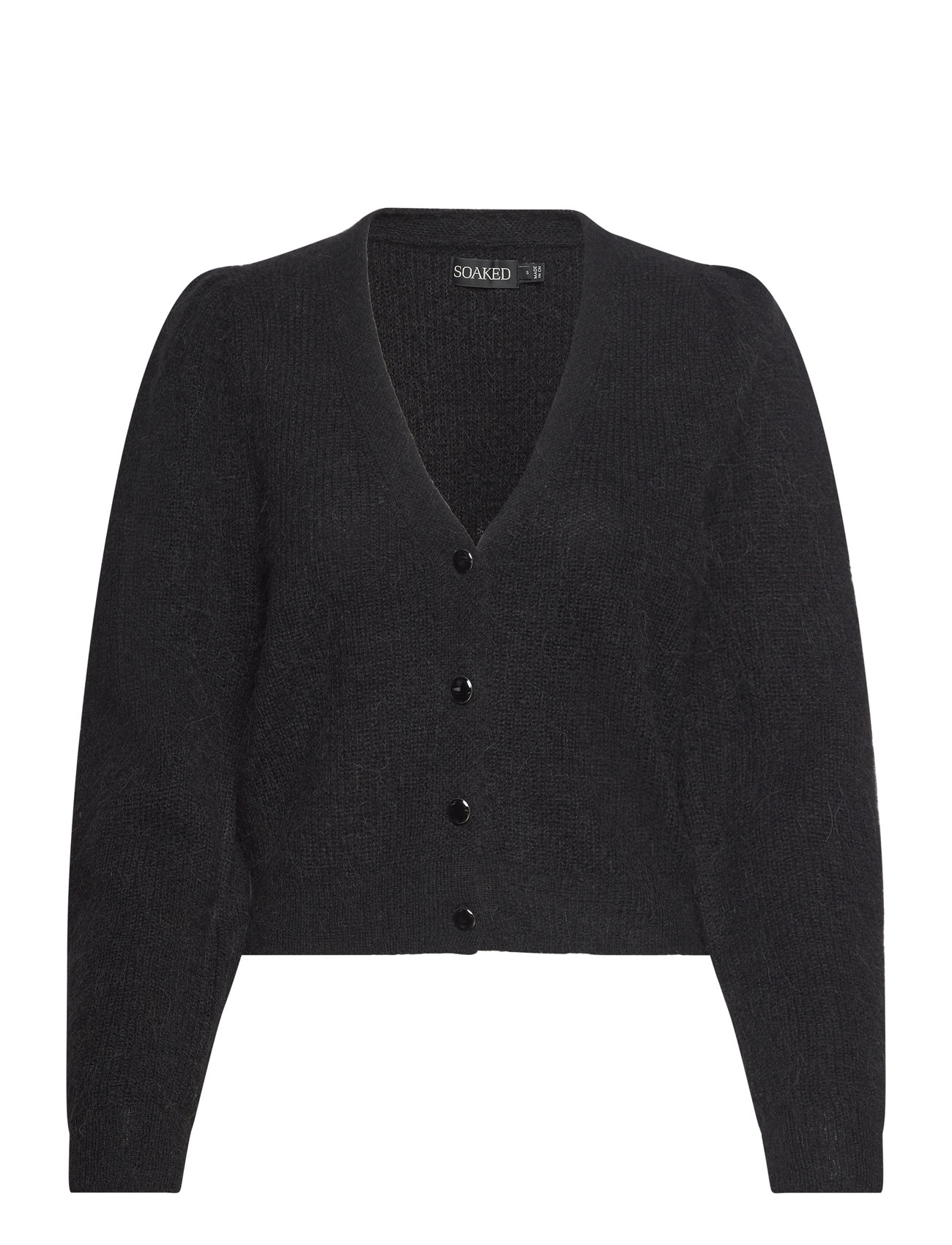 SOAKED IN LUXURY Sltuesday Puf Cardigan Ls Schwarz - L - Damen