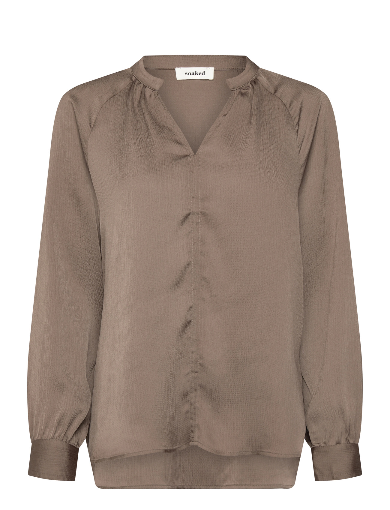 SOAKED IN LUXURY Slioana Bluse Ls Braun - L - Damen