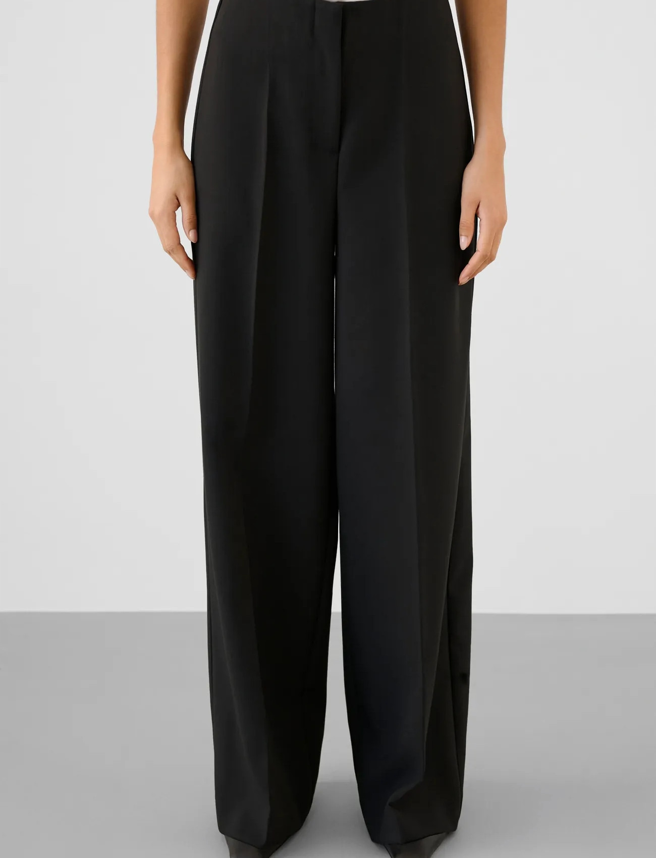 Soaked in Luxury Slcorinne Wide Long Pants, XXL, Black, Bukser > Brede Ben, Dame