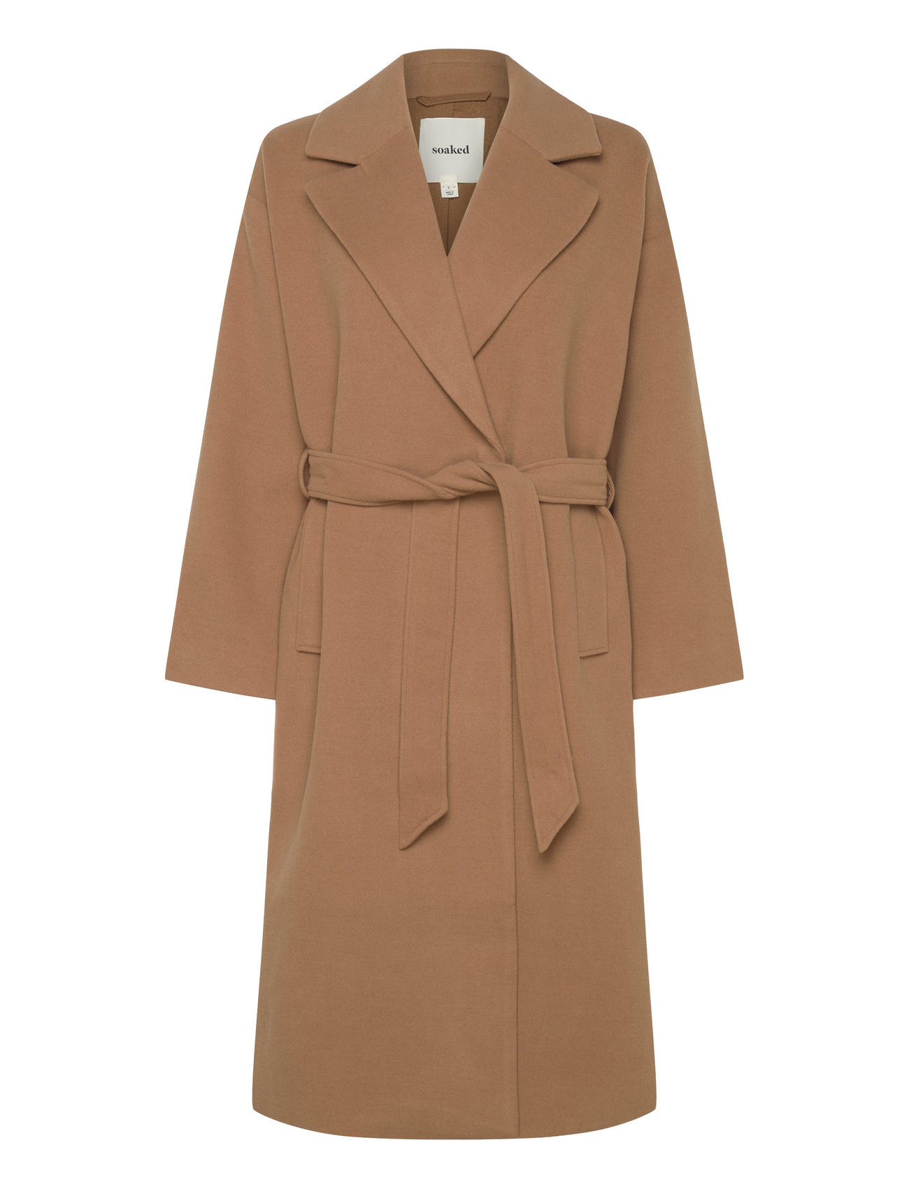 Soaked In Luxury Slrubie Belted Coat Beige