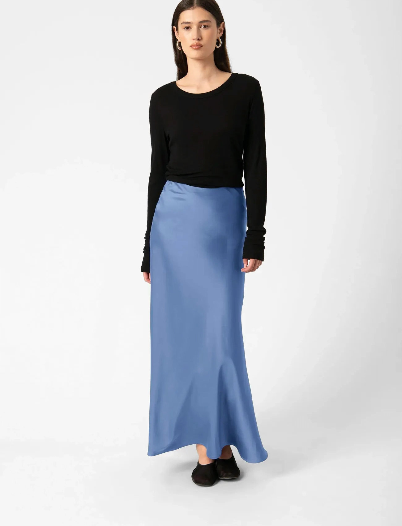 Soaked in Luxury Slanna Skirt, XL, Navy, Nederdele > Maxi Nederdele, Dame