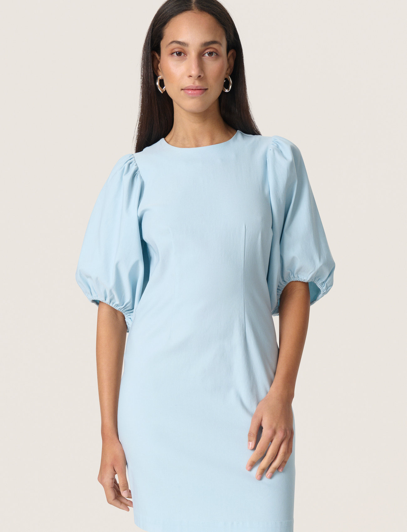 Soaked in Luxury Slzazu Dolore Dress Ss, M, Blue, Kjoler > Kort Kjole, Dame