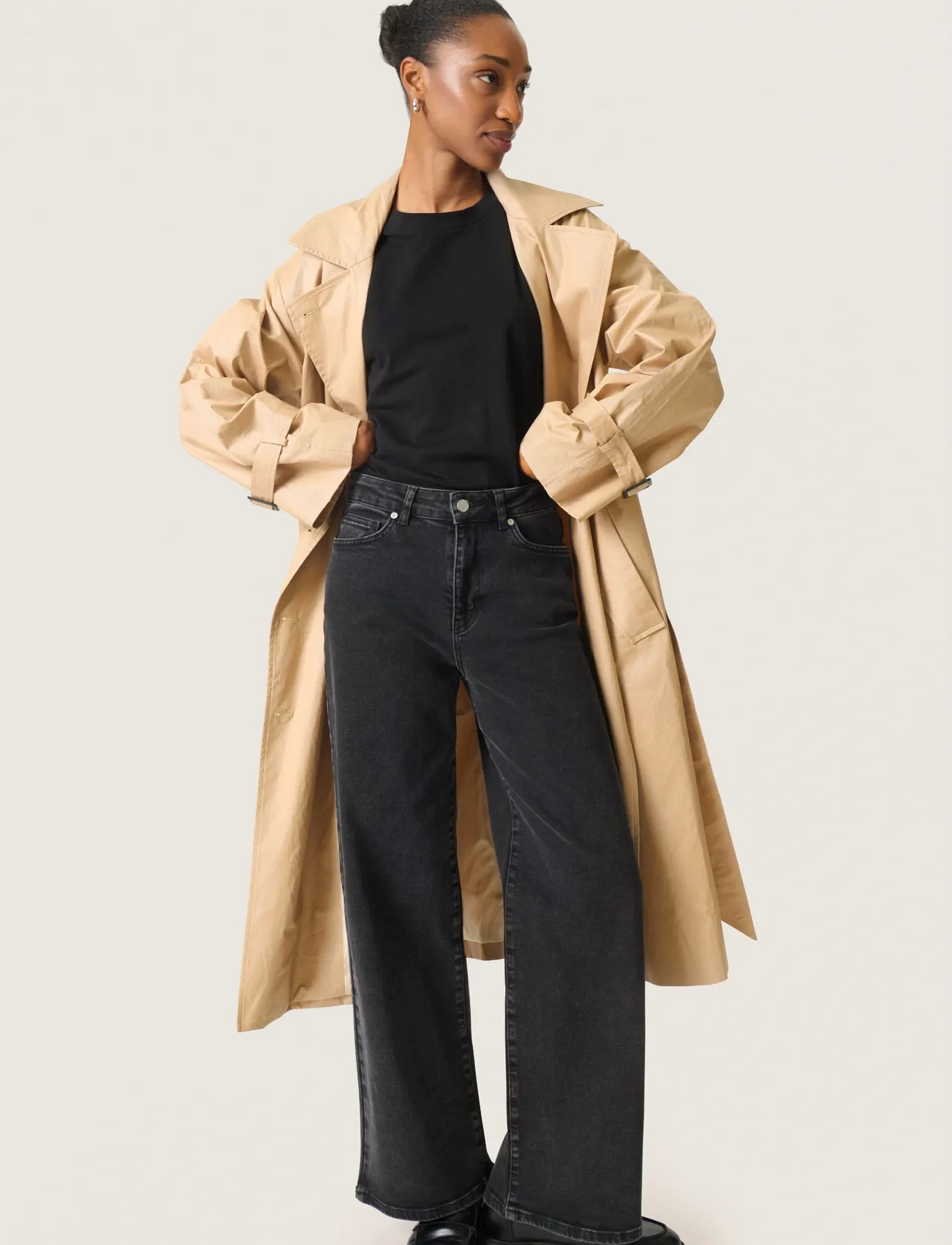 Soaked in Luxury Slfavne Belt Trench Coat