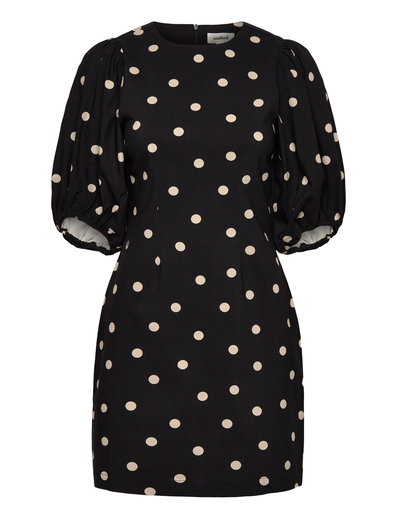 SOAKED IN LUXURY Slzazu Dolore Printed Kleid Ss Schwarz - XS - Damen