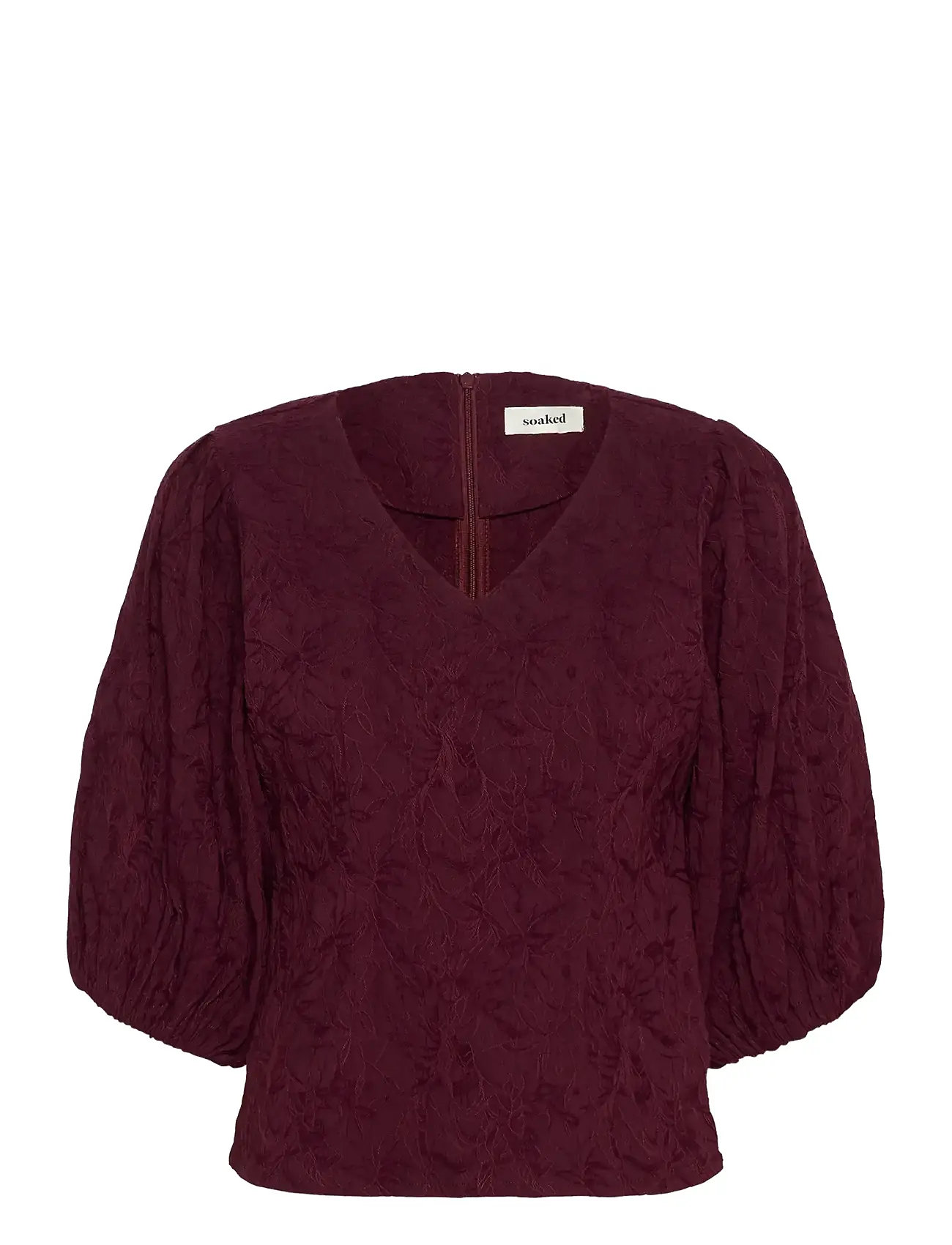 SOAKED IN LUXURY Slmaybel Bluse 3/4 Burgundy - S - Damen