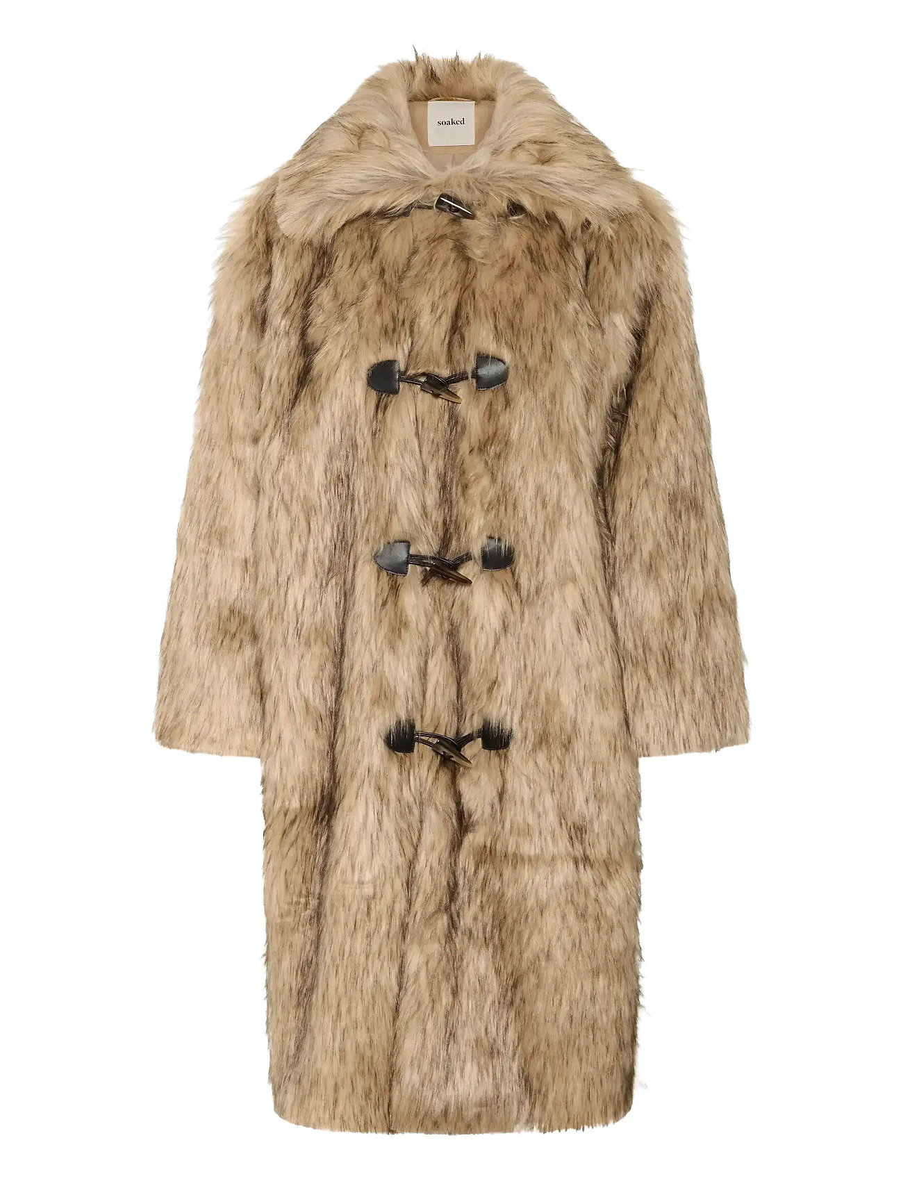 SOAKED IN LUXURY Slfurly Mantel Beige - L - Damen