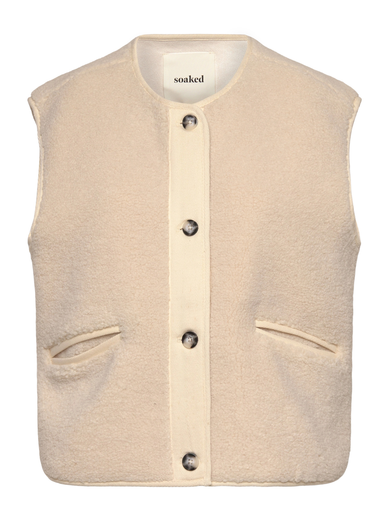 SOAKED IN LUXURY Slthalassa Weste Cream - XL - Damen